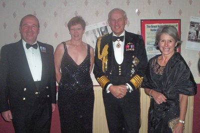 Stirling and Mrs Moss with Admiral the Lord Boyce and Flure Rutherford
